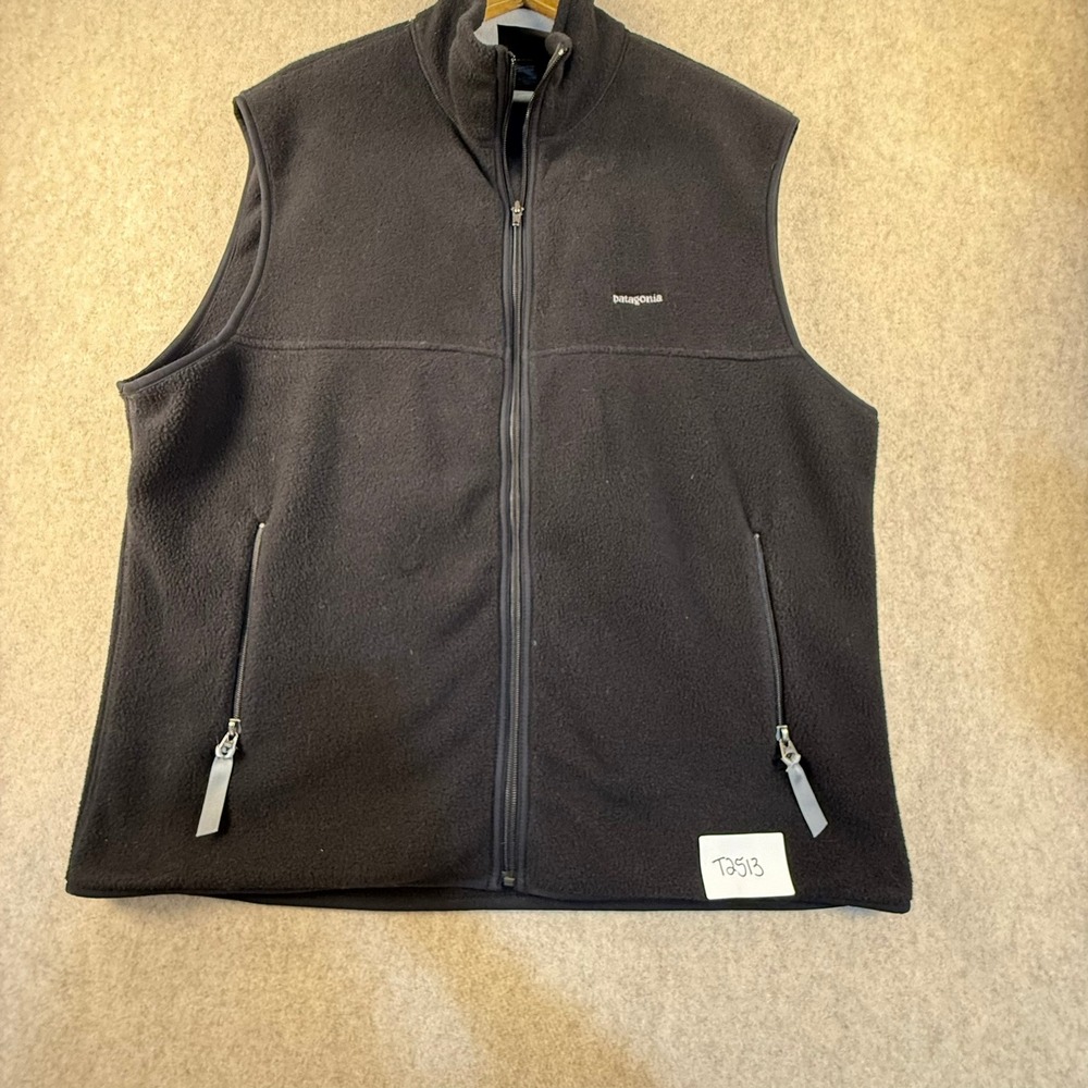 Patagonia Mens Synchilla Full Zip Fleece Vest Black XL
